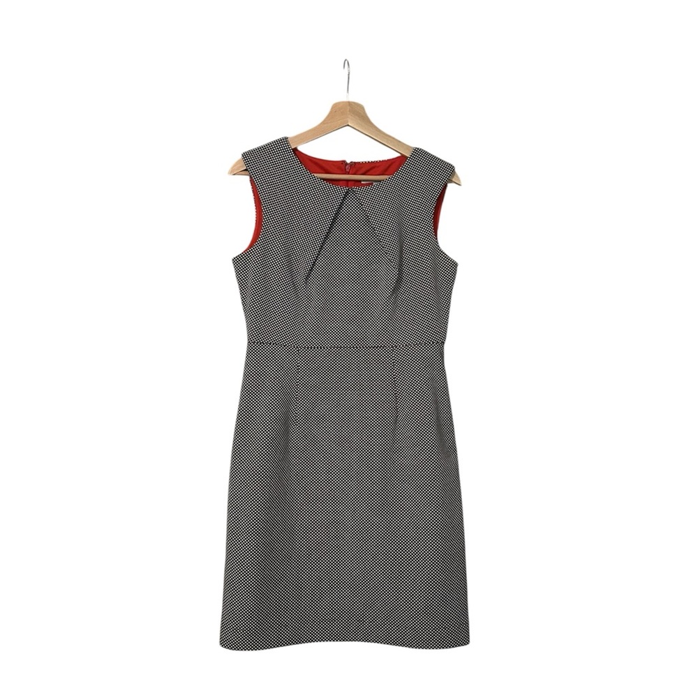 Sandra Darren Gray Sleeveless Business Casual Mini Dress